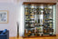 Glass Enclosed Wine Cellar in a Living Room