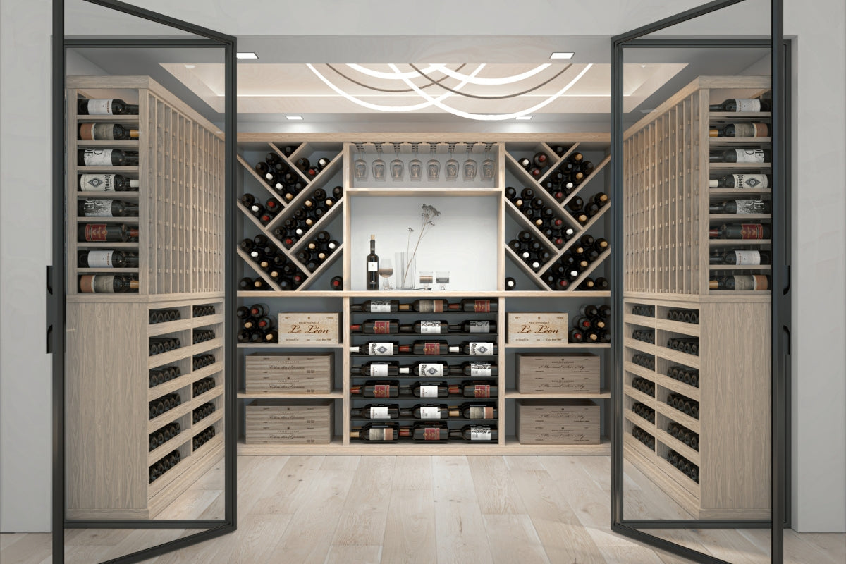 Custom GrandCellar wine cellar design by Millesime