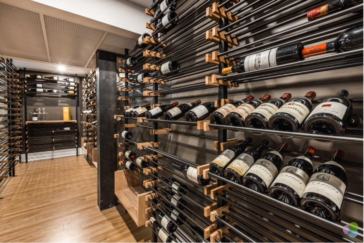 Residential custom wine cellar design to store large wine collections