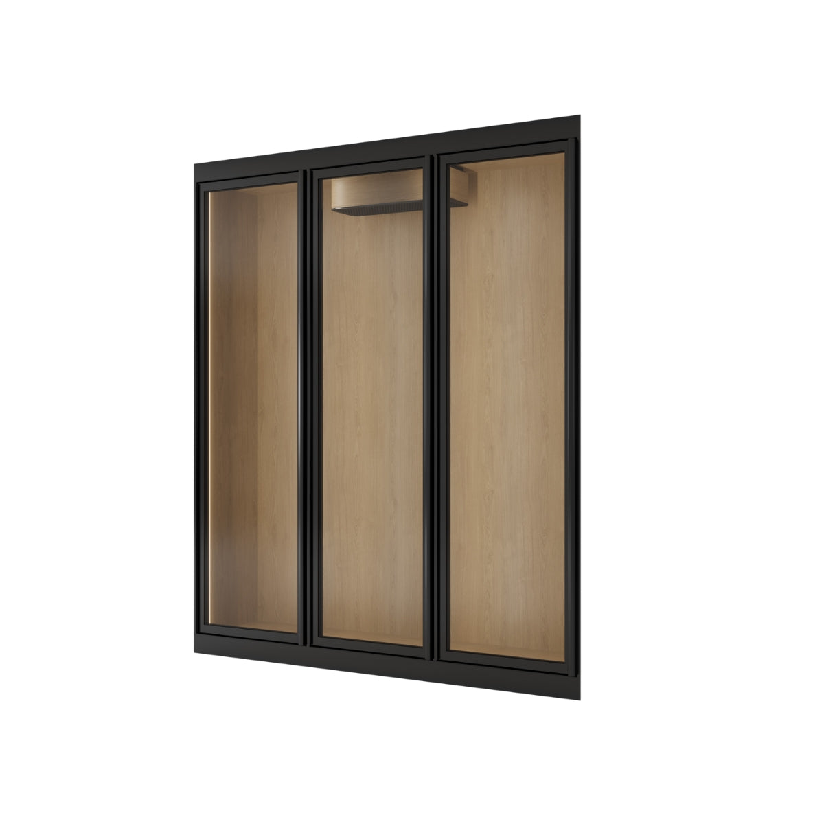 The Wine Square IsoCase Triple Door Glass Wine Cellar Enclosure