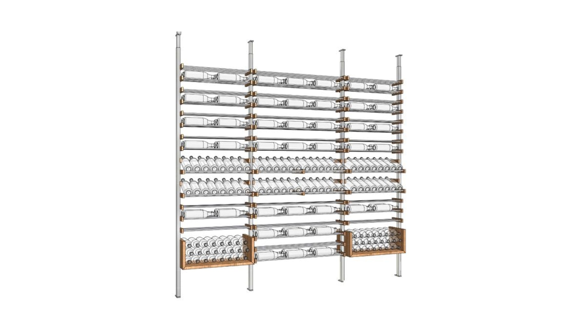 Millesime All Star wine wall cellar shelving