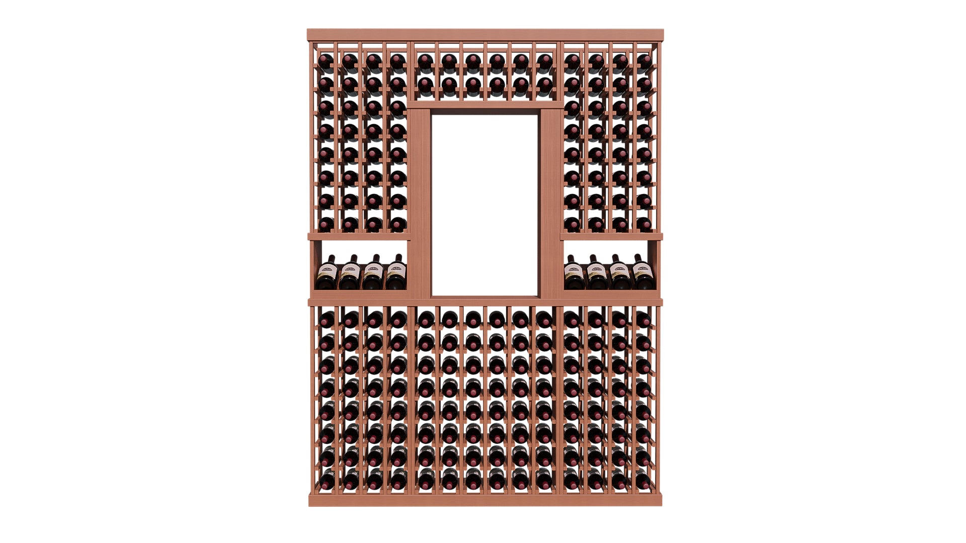 The Alcove Vignette in Sapele Mahogany with WineSafe Satin Sealant