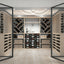 Grand Cellar wood wine cellar with tasting countertop
