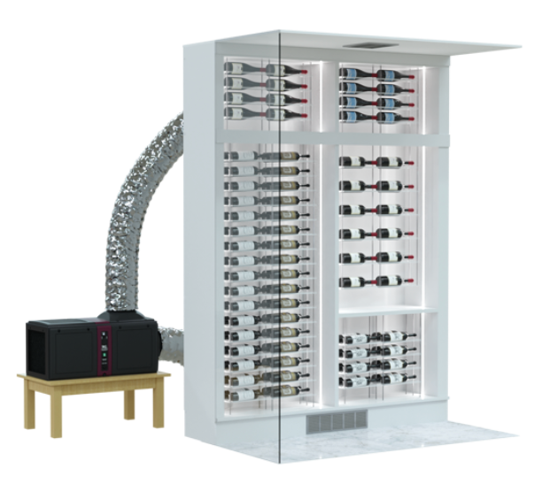 Ducted wine cellar cooling unit from Millesime