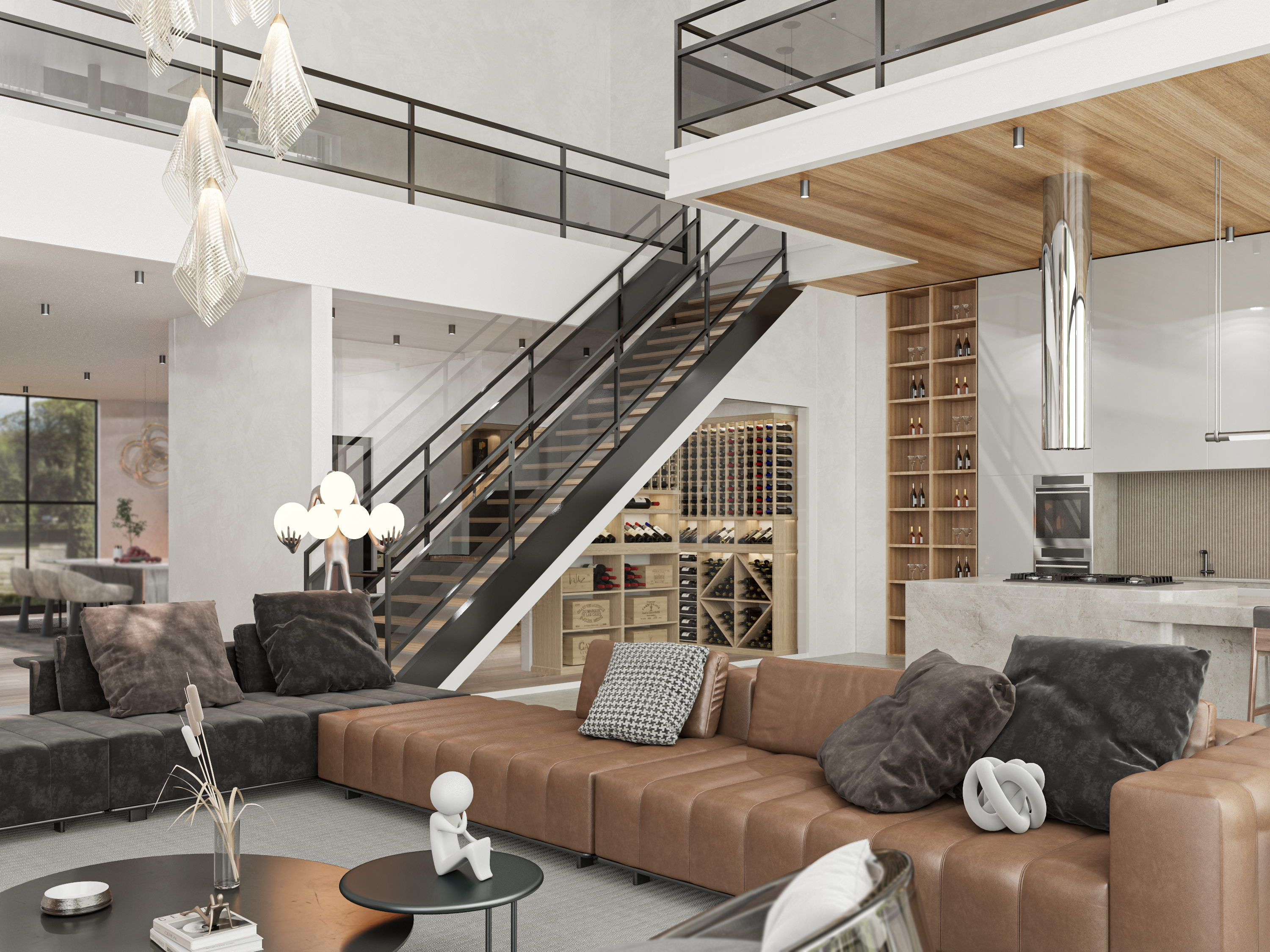 Under the Stairs Wine Cellar & Display | Millesime – Millesime Modern ...