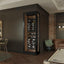 The Wine Square IsoCase Single Door Glass Wine Cellar Enclosure – 2 Glazed Sides with Cooling System