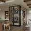 The Wine Square IsoCase Double Door Glass Wine Cellar Enclosure – 2 Glazed Sides with Cooling System
