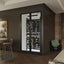 The Wine Square IsoCase Double Door Glass Wine Cellar Enclosure – 1 Glazed Side with Cooling System