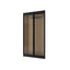 The Wine Square IsoCase Double Door Glass Wine Cellar Enclosure – 1 Glazed Side with Cooling System