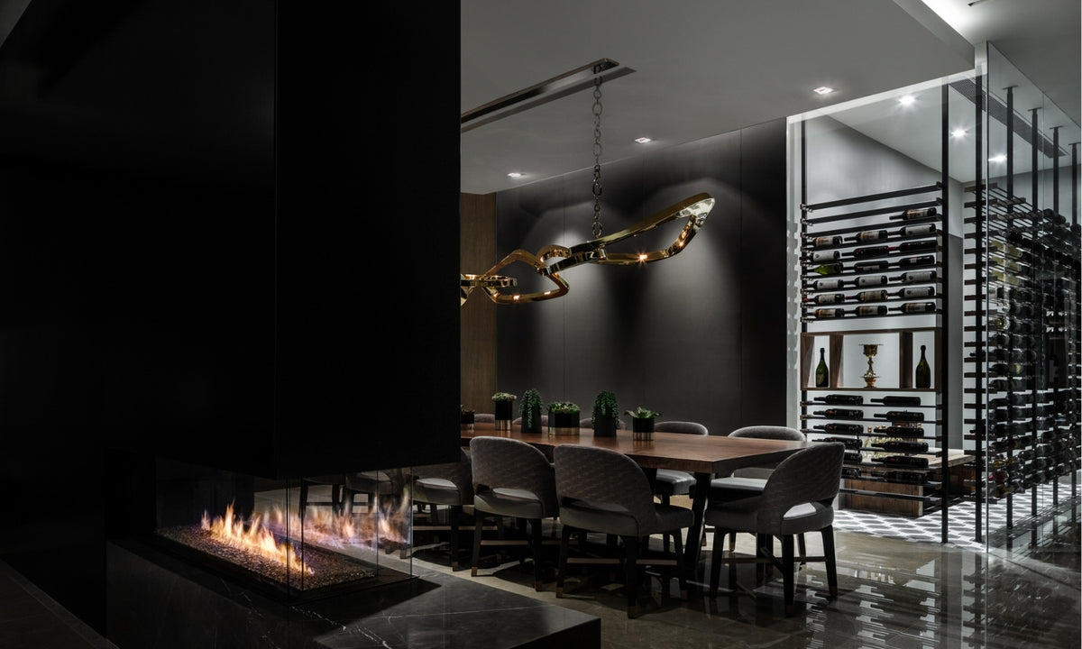 Dining Room Wine Display, Storage & Wine Cellars – Millesime Modern Cellars