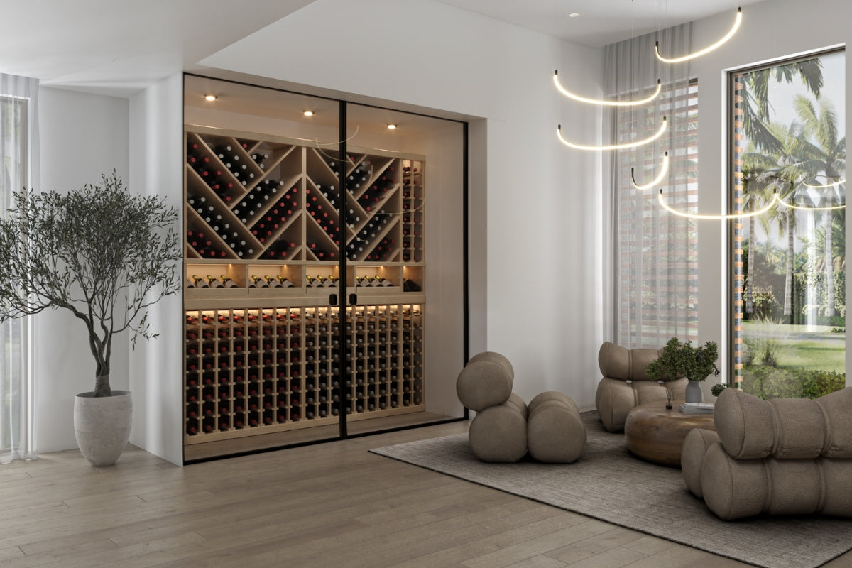 Contemporary Wine Cellar, Racks & Wine Display – Millesime Modern Cellars