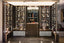 Modern Glass Enclosed Wine Cellar Display
